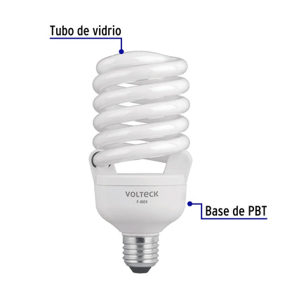 Foco espiral 45W (equivalente 165W) luz de día SKU:'46828