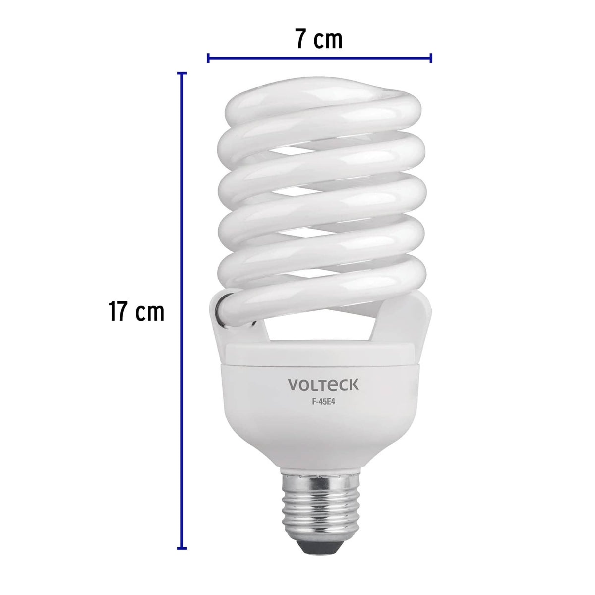 Foco espiral 45W (equivalente 165W) luz de día SKU:'46828