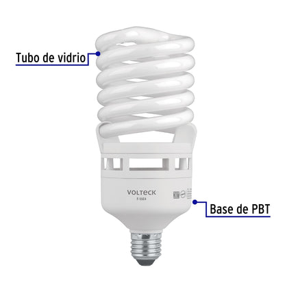 Foco espiral 55W (equivalente 200W) luz de día SKU:'46829