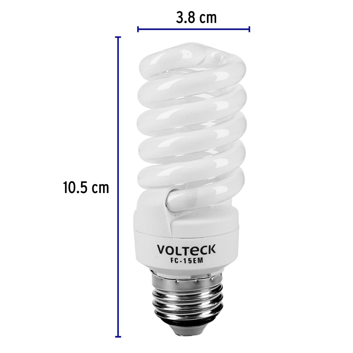 Foco espiral 15W (equivalente 60W) luz cálida SKU:'48205