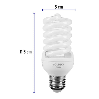 Foco espiral 23W (equivalente 100W) luz cálida SKU:'46839