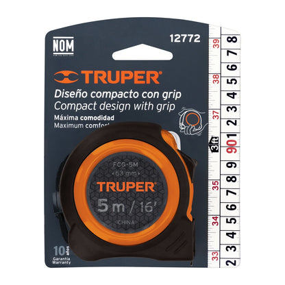 Flexómetro grip 5m SKU:'12772