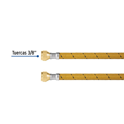 Manguera p/gas 1.50m vinilo 3/8" x 3/8" SKU:'49185