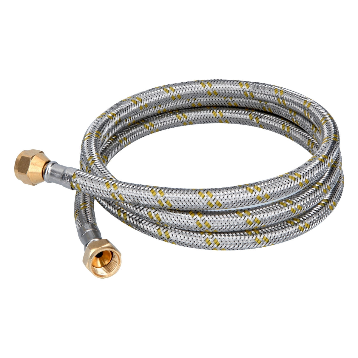 Manguera p/gas 1.5m acero inoxidable 3/8" x 3/8" SKU:'49516