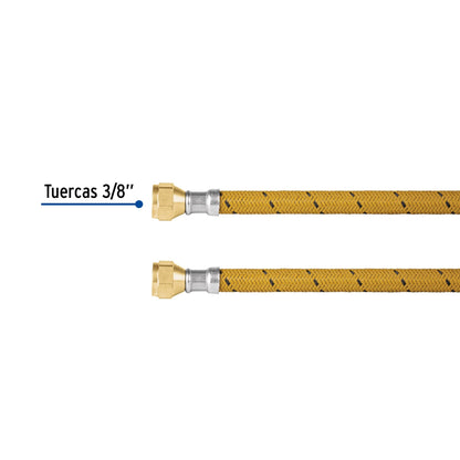 Manguera p/gas 5m vinilo 3/8" x 3/8" SKU:'49189