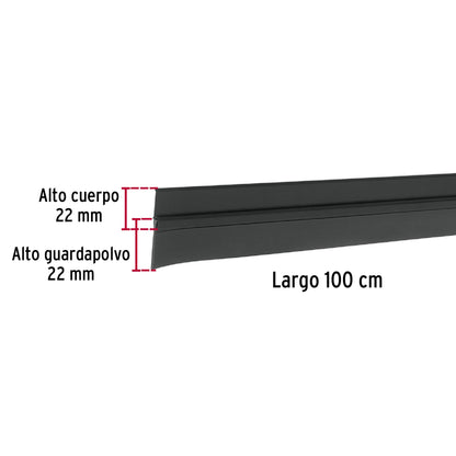 Guardapolvo fijo de 100cm color negro SKU:'43033