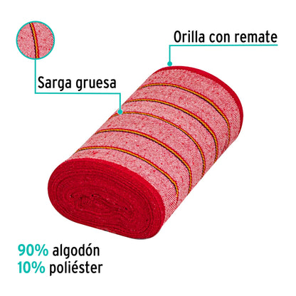 Jerga sarga gruesa roja 1m SKU:'M57002