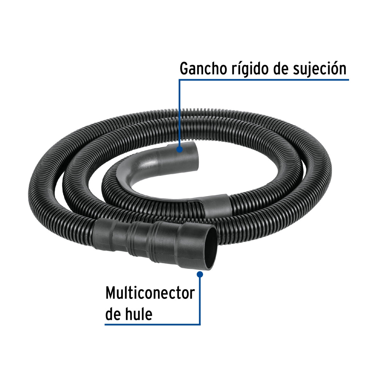 Manguera desagüe p/lavadora 150cm SKU:'48027