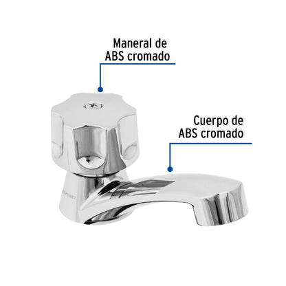 Llave plástica individual p/lavabo maneral hexagonal SKU:'49309