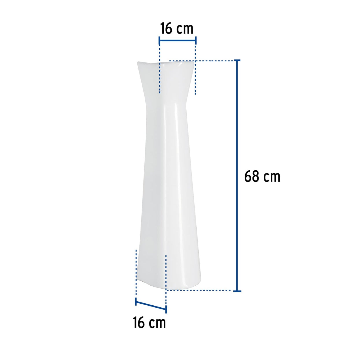Pedestal cerámico p/lavabo color blanco SKU:'44005