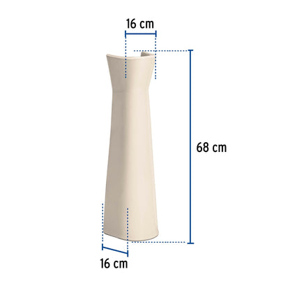 Pedestal cerámico p/lavabo color marfíl SKU:'49357