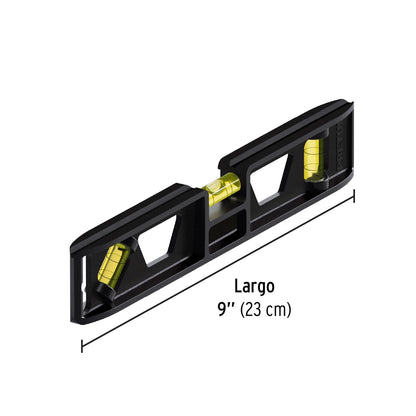 Nivel torpedo 9" 3 gotas SKU:'22450