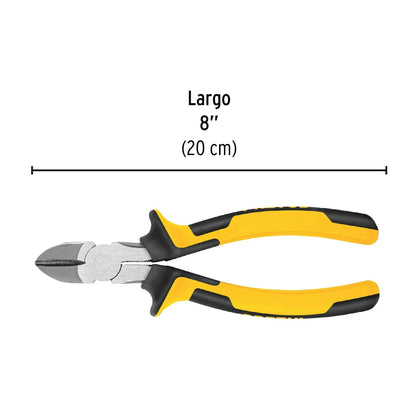 Pinza corte diagonal 8" Comfort Grip SKU:'27160