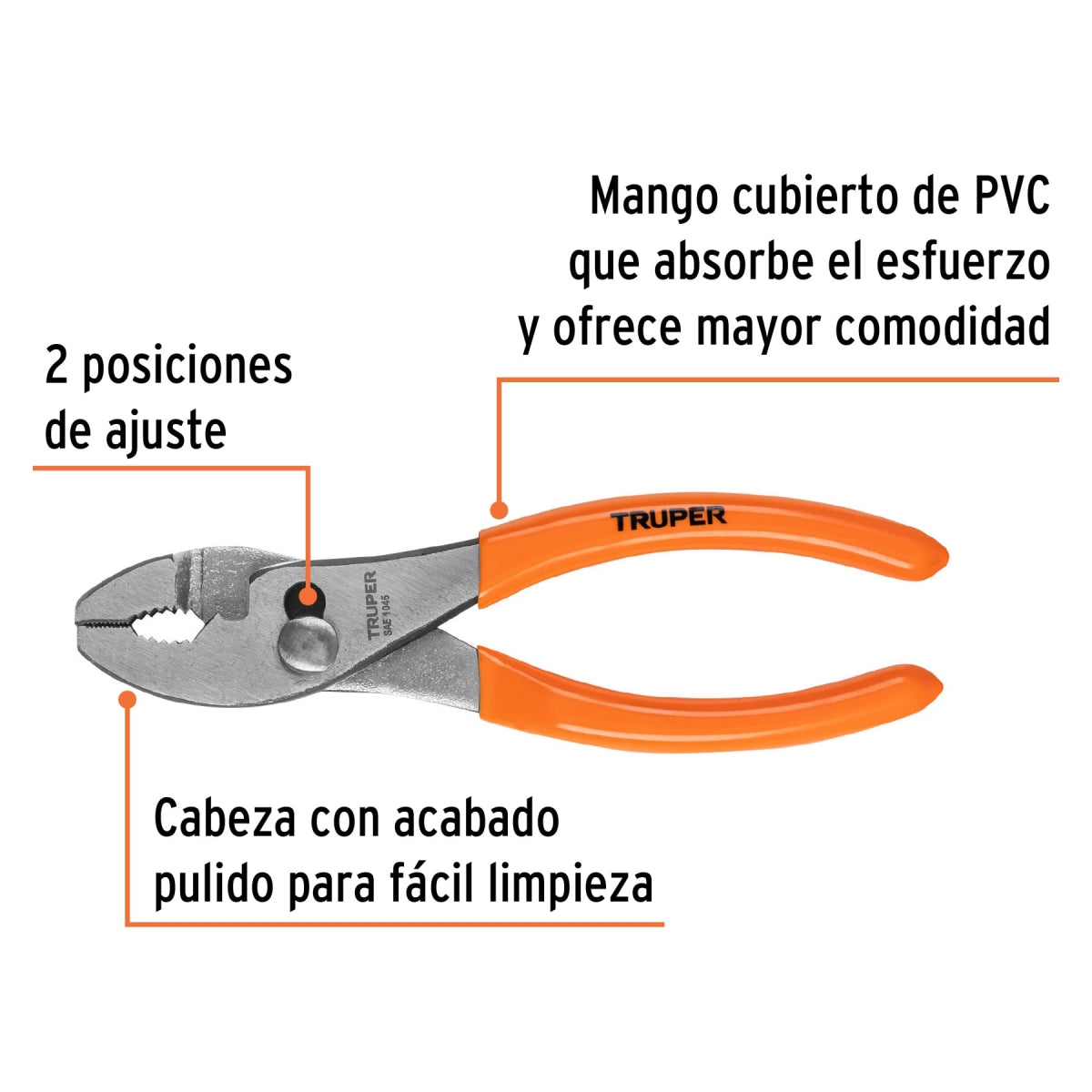 Pinza chofer 6" SKU:'17300