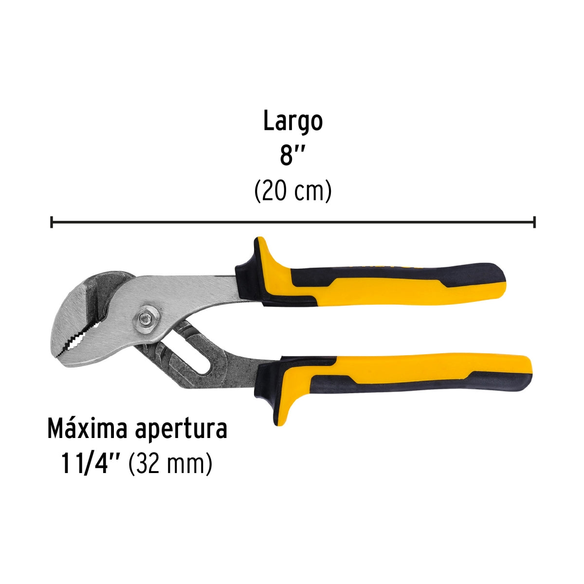 Pinza chofer de extensión 8" Comfort Grip SKU:'27157