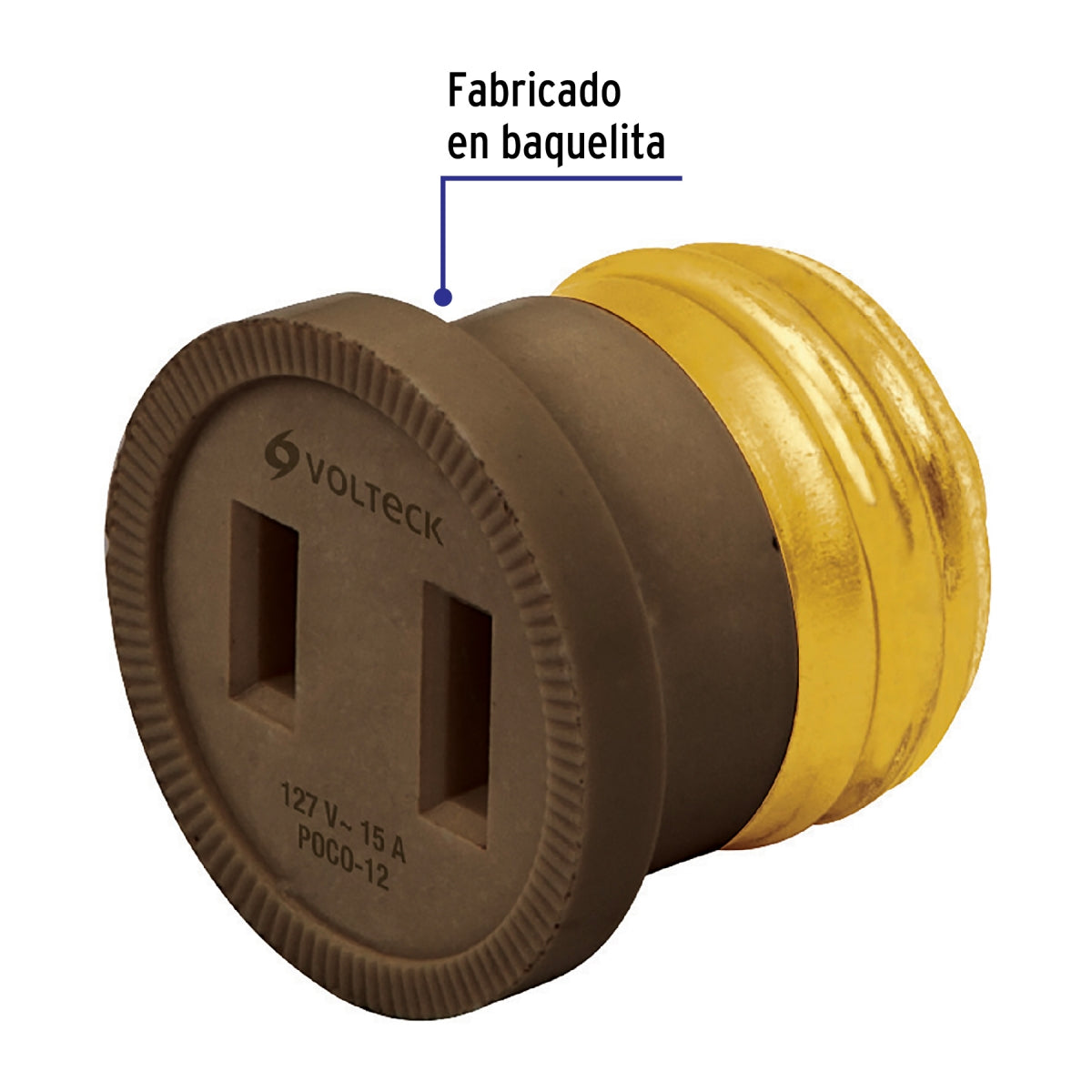 Adaptador portalámpara a contacto SKU:'46490