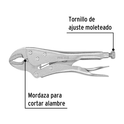 Pinza de presión 10" curva SKU:'22700