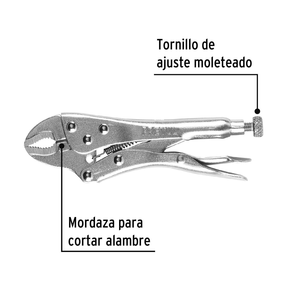 Pinza de presión 5" curva SKU:'22706