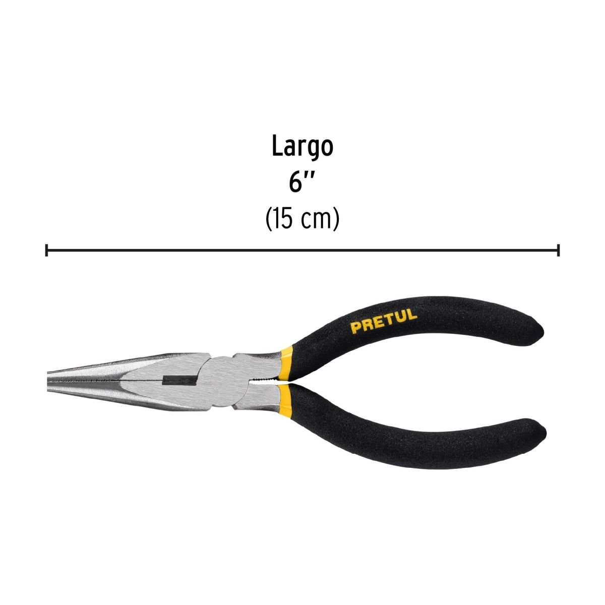 Pinza de punta y corte 6" SKU:'22624