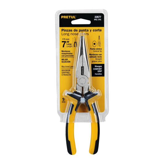 Pinza de punta y corte 7" Comfort Grip SKU:'22677