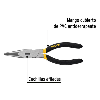 Pinza de punta y corte 7" SKU:'22625