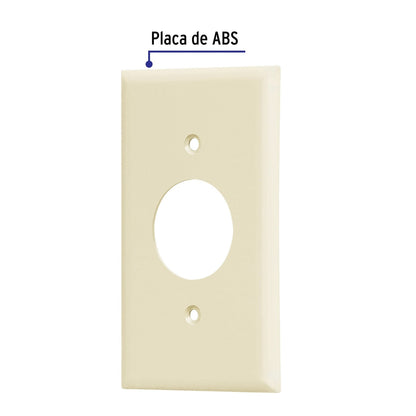 Placa 1 ventana color marfil (Standard) SKU:'46412