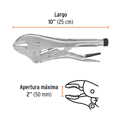 Pinza de presión 10" recta SKU:'17424