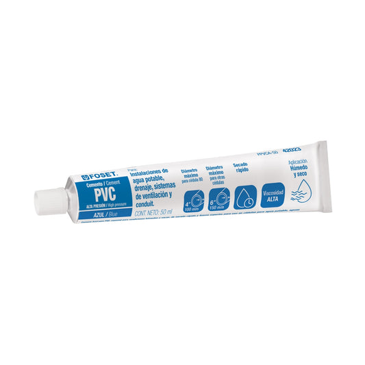 Pegamento azul para PVC tubo 50ml SKU:'42023