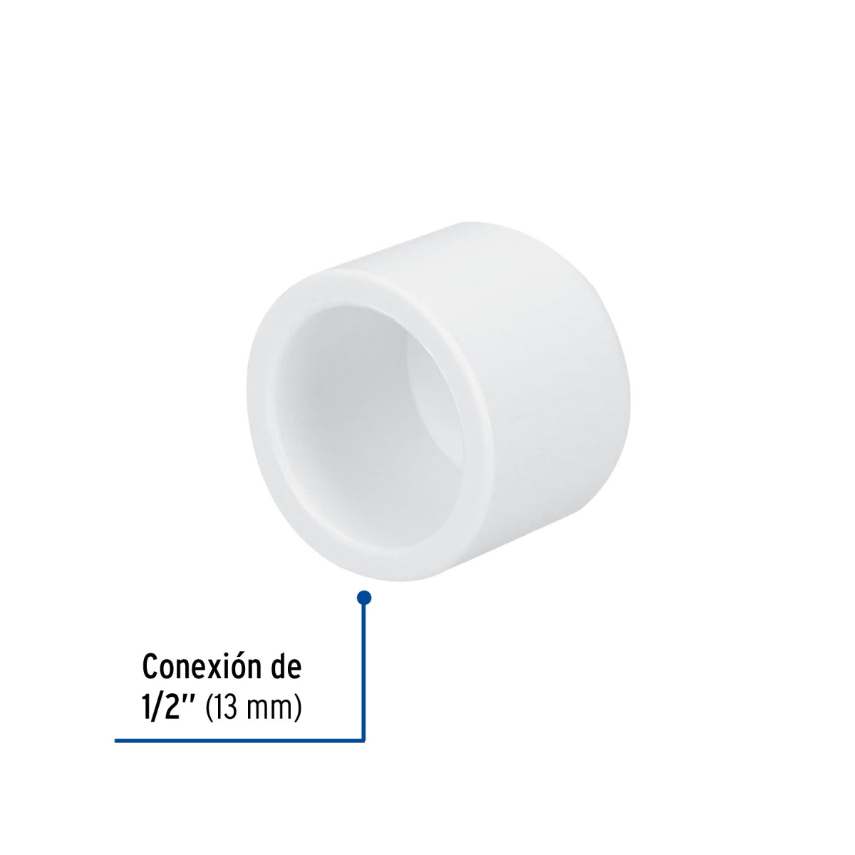 Tapón capa 1/2" PVC cédula 40 SKU:'45423