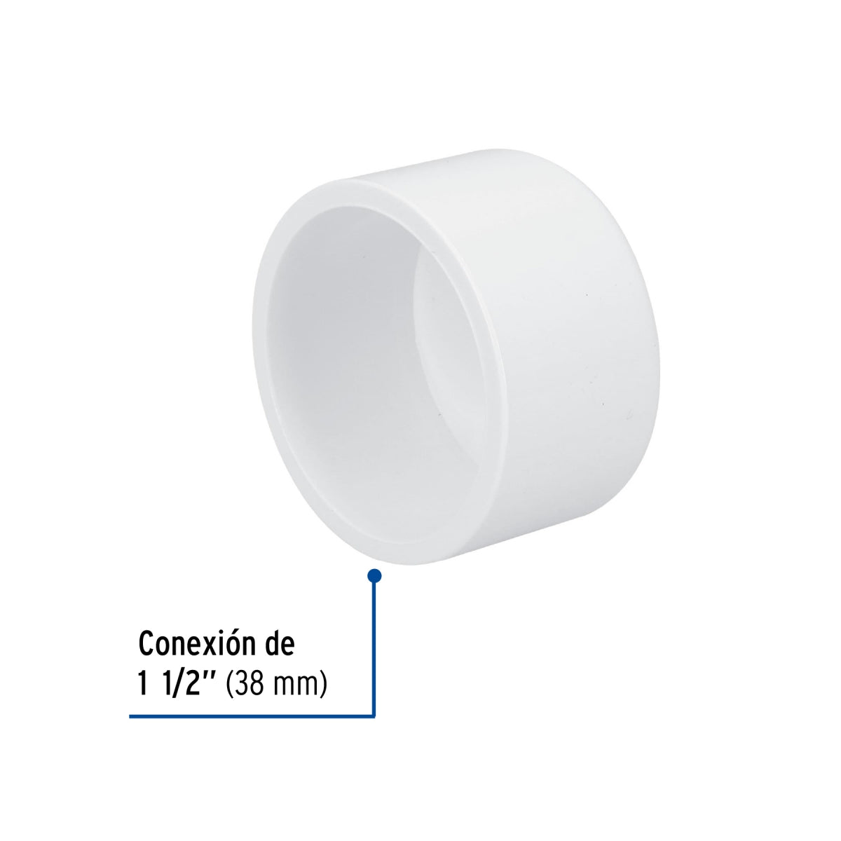 Tapón capa 1 1/2" PVC cédula 40 SKU:'45540