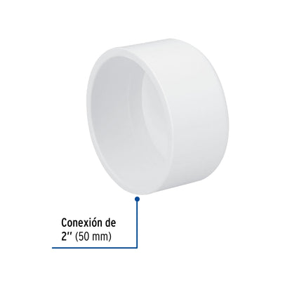 Tapón capa 2" PVC cédula 40 SKU:'45541