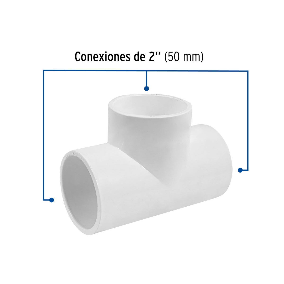 Tee 2" PVC cédula 40 SKU:'45534