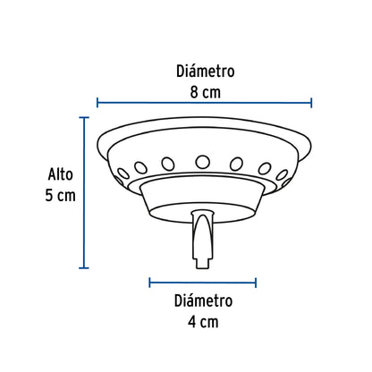 Canastilla acero inoxidable contracanastas p/fregadero SKU:'48021