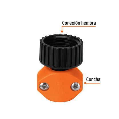 Conector hembra de plástico 1/2" SKU:'12712