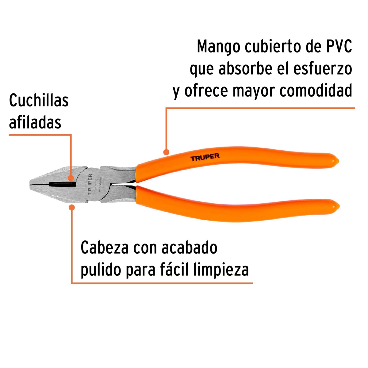 Pinza electricista 9" SKU:'100579