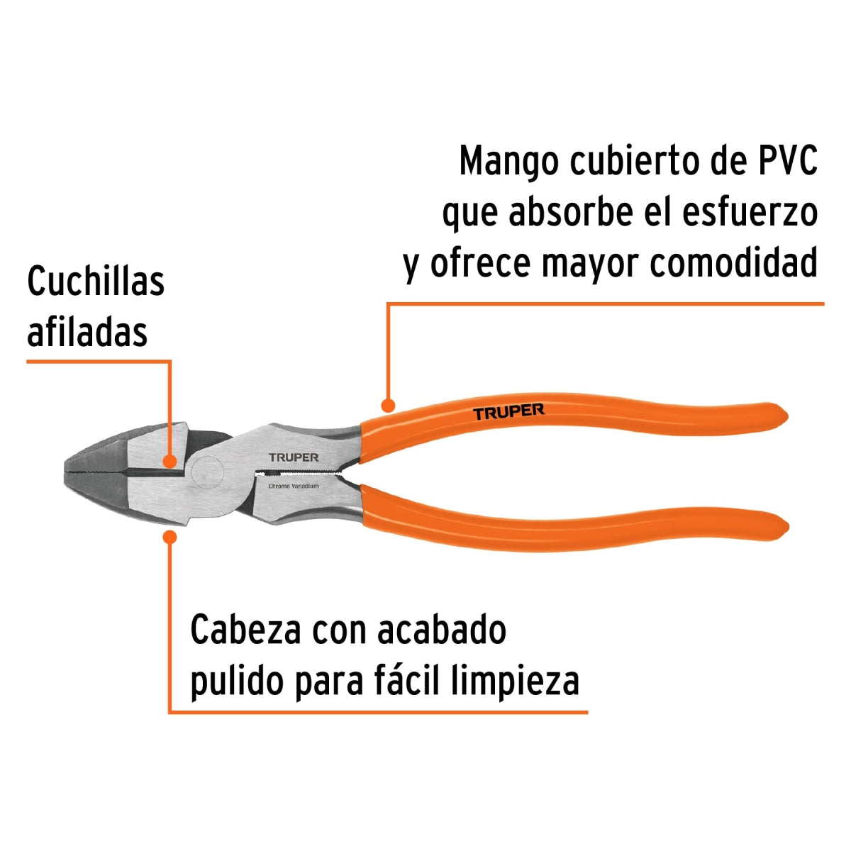 Pinza electricista 9" profesional SKU:'17328