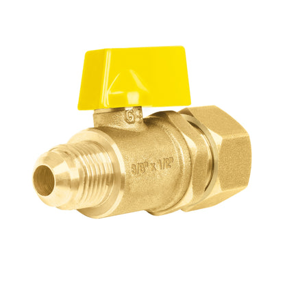 Válvula de control p/gas 3/8" x 1/2" con barrilito SKU:'49116